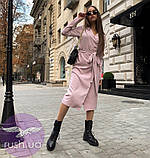 Жіноча сукня халат із запахом міді, фото 4