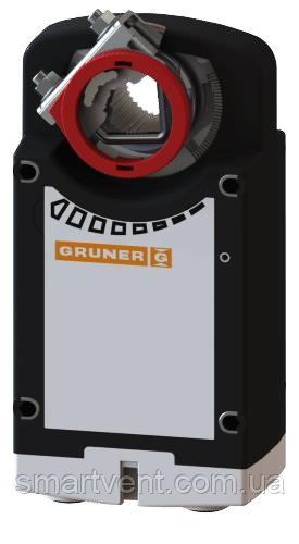 Електропривод з поворотною пружиною Gruner 361C-024-20