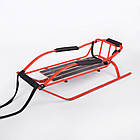 Санки "Скелетон" яскраво-червоні