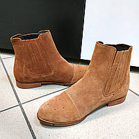 Ботинки челси женские замшевые коричневые Kiomi, 37