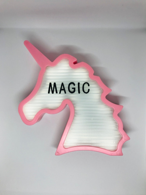 Нічник світильник Єдиноріг з буквами 142шт Light up message board, фото 1