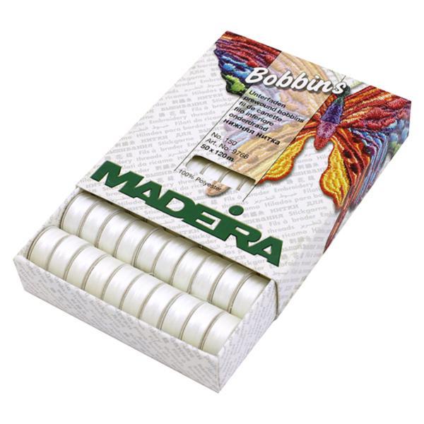 Шпулька Madeira Bobbins No150 (біла)