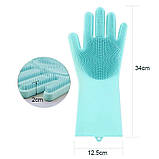 Перчатки силиконовые 2 шт  для мытья посуды Magic Silicone Gloves, фото 7