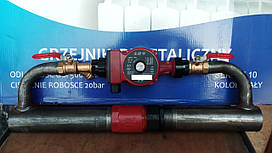 Байпас (байпас) для труби 50 (2") з насосом Грюнд і краном латунним 2"