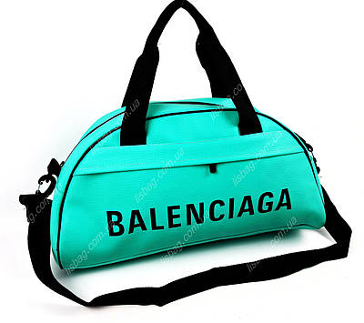 Бірюзова яскрава спортивна сумка Balenciaga