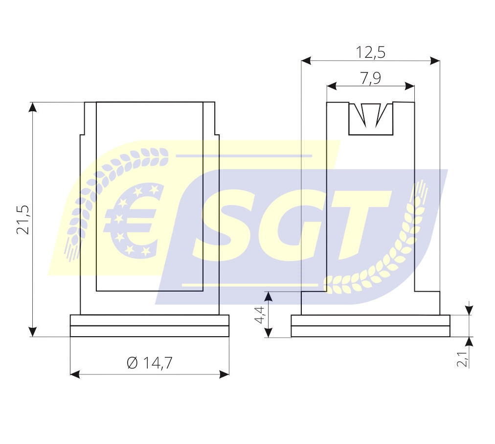 Двухструйный инжекторный распылитель EZK TWIN 110-02 (ММАТ) для опрыскивателя - фото 5 - id-p267017219