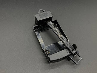 Маятник до годинникового механізму для настінного годинника чорний пластиковий розміром 12х6 см на 1 пальчикову батарейку