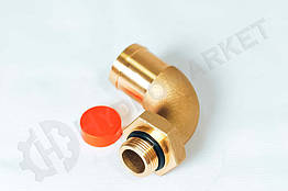 Кут коліно лікоть 90% ялинка на шланг НД 1" - Ø 44мм в бак Hyva 14799020