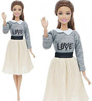 Костюм юбка и кофта для куклы Барби