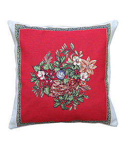 Гобеленова наволочка новорiчна Вечорницi 47х47см