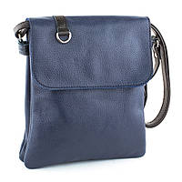 Шкіряна темно-синя сумка-планшет, кольори в асортименті