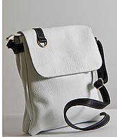 Шкіряна біла сумка-планшет, кольори в асортименті