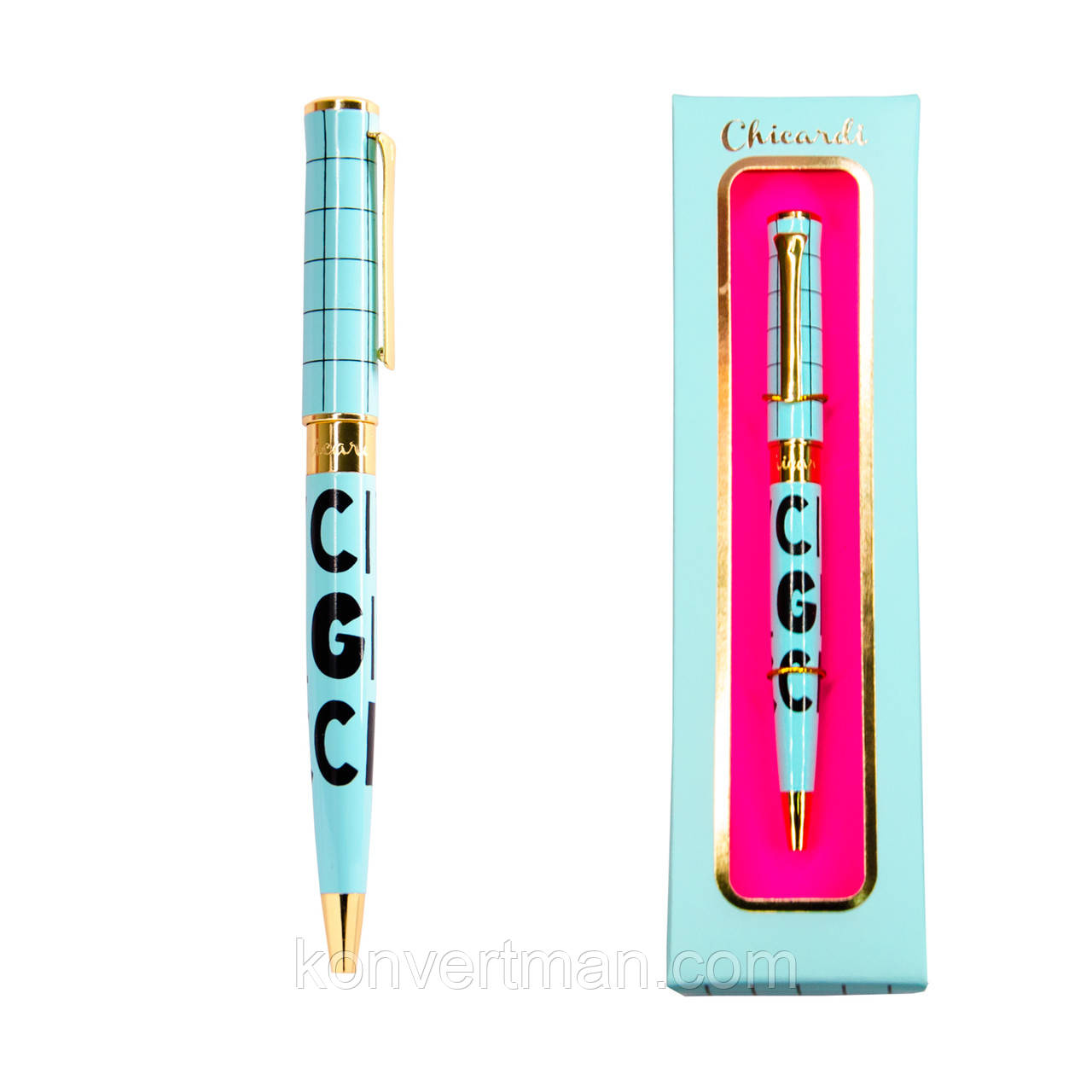 Металева ручка в подарунковій упаковці "City Girl Chic", TM Chicardi