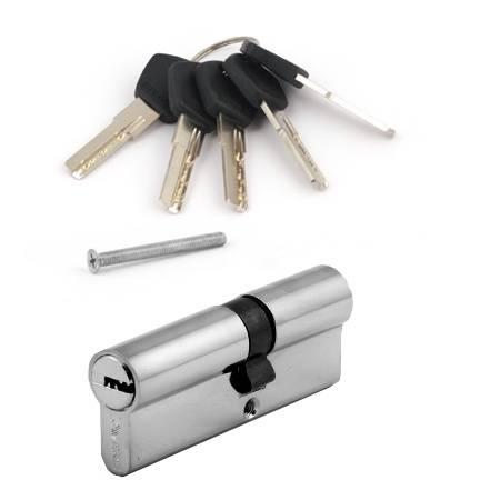 Циліндр Avers DM-80(35/45)-CR хром ключ-ключ, фото 1