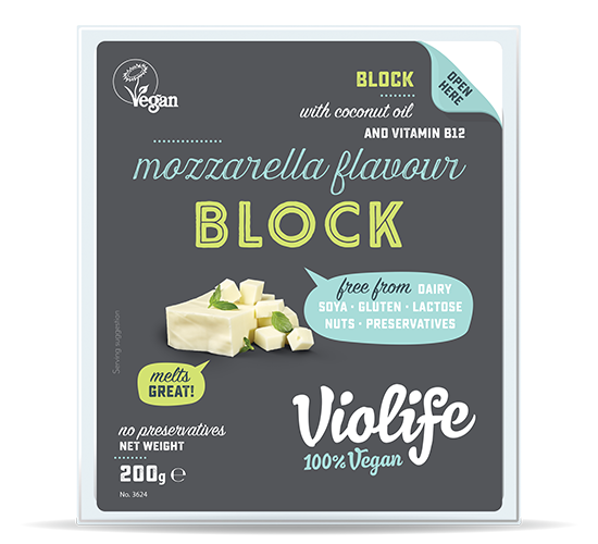 Растительный сыр Mozarella блок, VioLife, 200 г - фото 1 - id-p1052904273