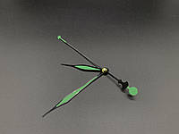 Часовые стрелки для изготовления механических настенных часов 3 стрелки в комплекте 10х10х6,5 см черно-зеленые