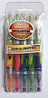 Маркер - текстовыделитель двосторонній (в наборі 5 кольорів) Aihao 605-5