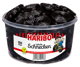 Лакриця Haribo Lakritz Schnecken 150s 1500g