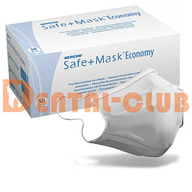 Маска процедурна двослойна, ,біла 50 шт - Medicom (Медіком) Safe+Mask Economy