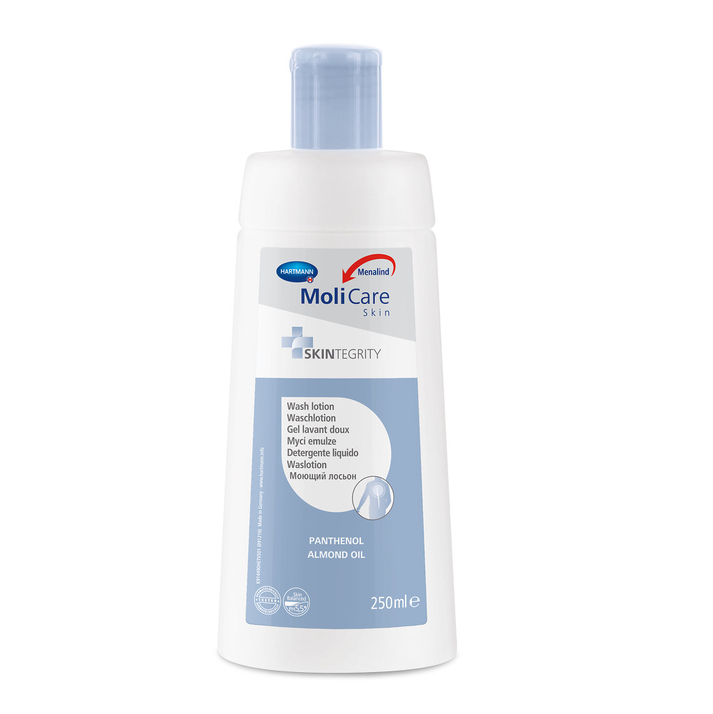 MoliCare Skin Очищаючий лосьйон 250ml - Рекомендується використовувати як гель для душу