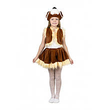 Хутряний карнавальний костюм Собачки для дівчинки від 4 до 7 років