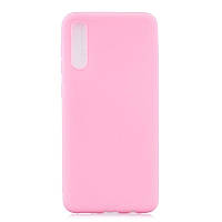 Чехол для Samsung Galaxy A30s (A307) силикон Soft Touch бампер светло-розовый