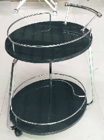 Сервірувальний столик на коліщатках Флоренція V323 графіт 600х500х800