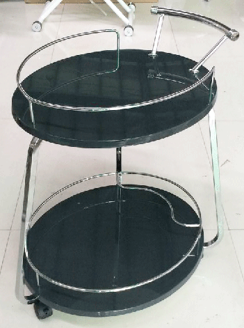 Сервировочный столик на колесиках Флоренция V323 графит 600х500х800, фото 2