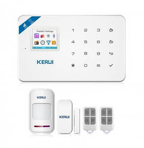 Сигналізація Kerui W18 + Wi-Fi для охорони ома. дачі, гаража, офісу.