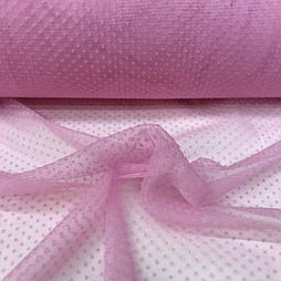 Сітка в Горох дрібний Рожева