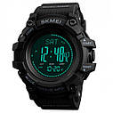 Чоловічий годинник Skmei Processor з кроком і барометром Чорний, фото 4