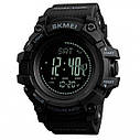 Чоловічий годинник Skmei Processor з кроком і барометром Чорний, фото 3