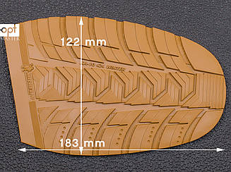 Гумова профілактика XA010 WINTER MICHELIN (Франція), р. 45-47, кол. тропік (caramel)