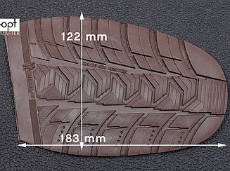 Гумова профілактика XA010 WINTER MICHELIN (Франція), р. 45-47, кол. темно-коричневий (d.brown)