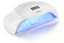 Лампа світлодіодна UV/LED SUN Plus 72 Вт на дві руки, таймер 10, 30, 60 і 99 сек, колір білий