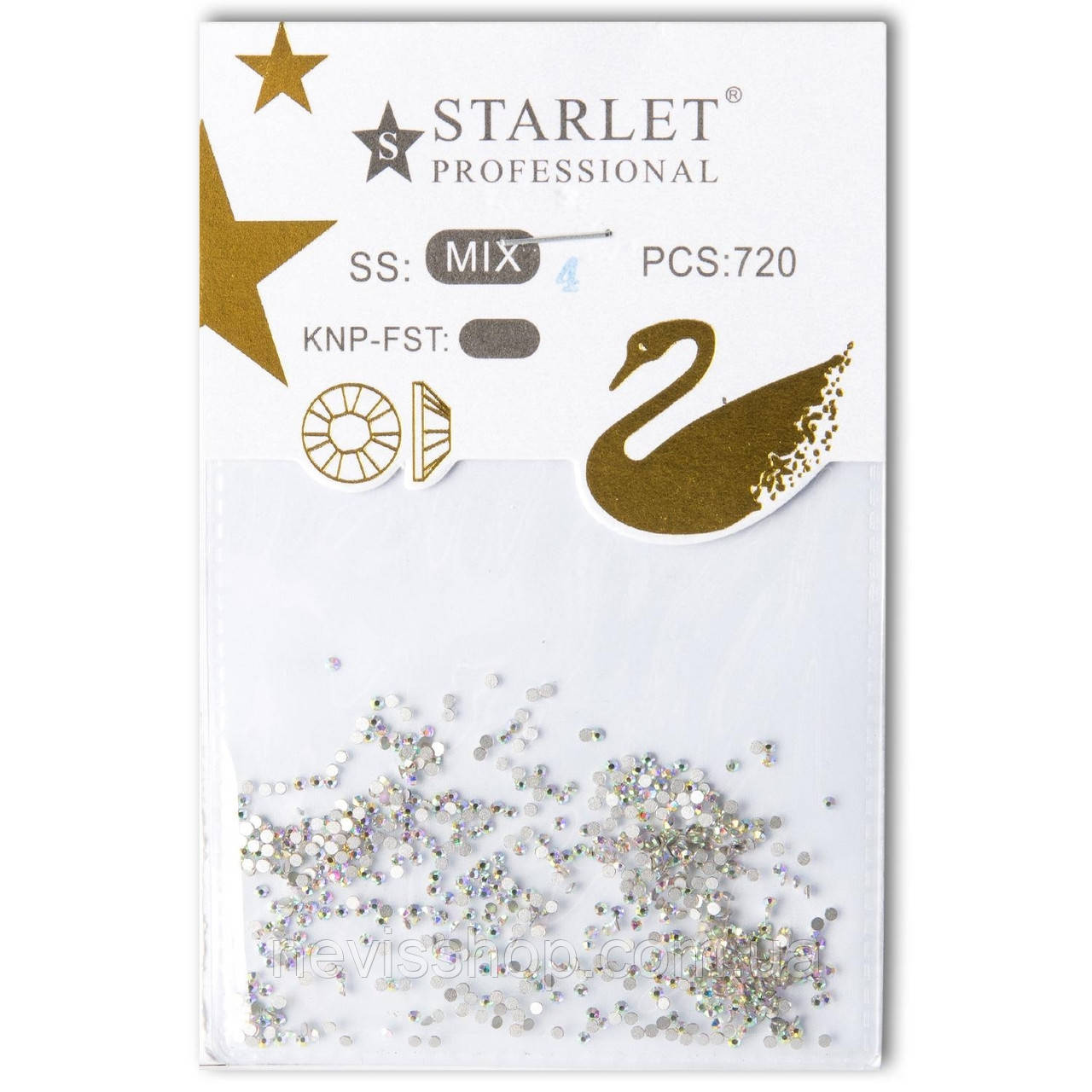 Стрази Starle Professional st-s4, мікс хамелеон, 720 шт