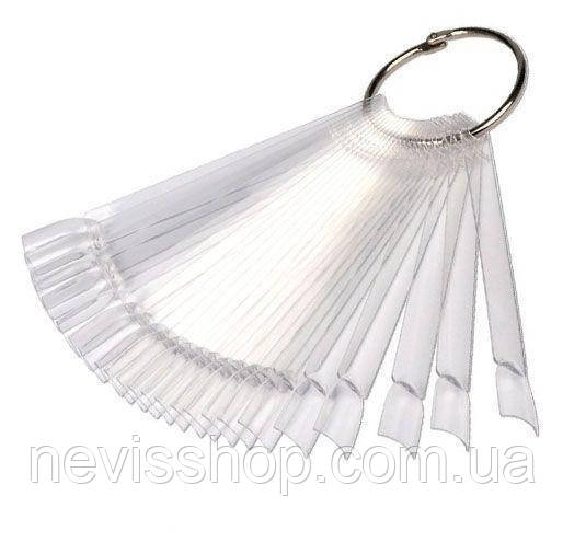 Типи для зразків на кільці прямокутні прозорі 10 см, 50 шт