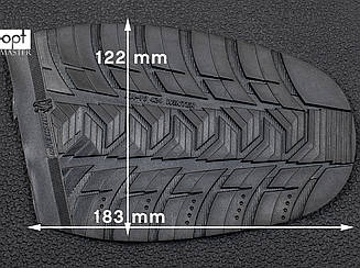 Гумова профілактика XA010 WINTER MICHELIN (Франція), р. 45-47, кол. чорний (black)
