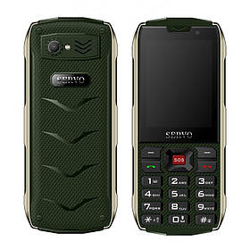 Телефон на 4 сім карти Servo H8 4 sim Black Green