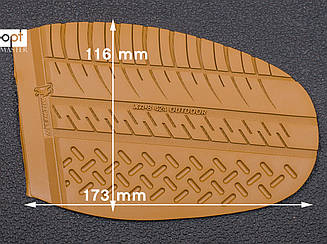 Гумова профілактика XA008 OUTDOOR MICHELIN (Франція), р. 42-44, кол. тропік (caramel)