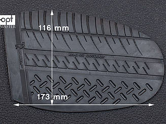 Гумова профілактика XA008 OUTDOOR MICHELIN (Франція), р. 42-44, кол. чорний (black)