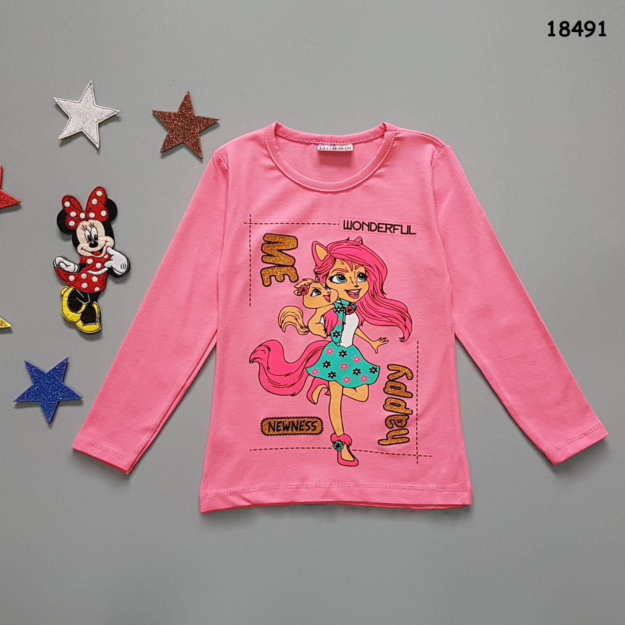 Лонгслив Enchantimals для дівчинки. 86-92 см, фото 1
