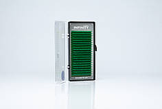 Вії INFINITY Green (Зелені) CC 0.07 mix 8-13