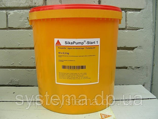 Sika® Pump-Start-1 - Засіб для попереднього змащення бетоноводів, відро 40 шт.