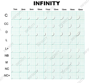 Вії INFINITY 20 ліній D 0.05 Mix 8-12, фото 2