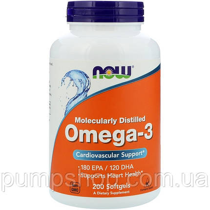 Омега-3 Now Foods Omega-3 200 капс., фото 2