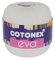 Cotonex EVA (тонкая) № 000/003 белая (Хлопковая пряжа, нитки для вязания)