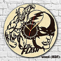 Комикс Флеш часы DC Comics Flash Часы с супергероем Настенные часы Еко часы Домашний декор Часы для парня