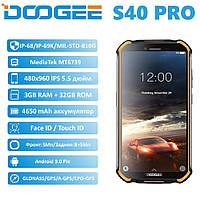 Смартфон Doogee S40 pro помаранчевий IP68 (екран 5,5 дюймів, пам'яті 3/32, батарея 4650 маг) NFC