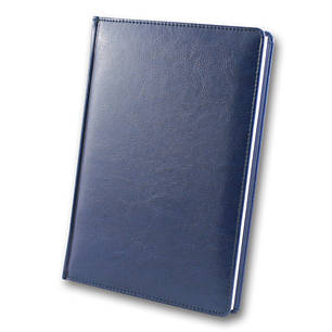 Щоденник недатований BRISK OFFICE SARIF А5(14,2х20,3) синій з фольгованим торцем, фото 2